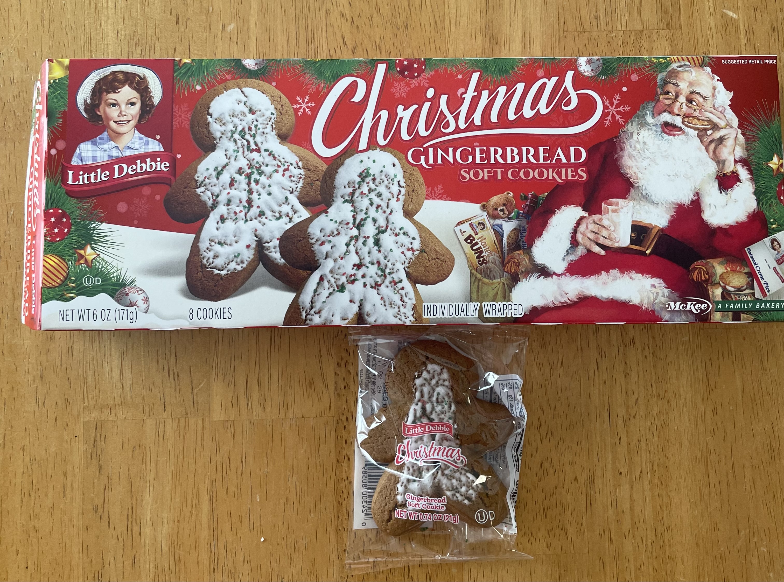 Little Debbie Gingerbread Soft Cookies